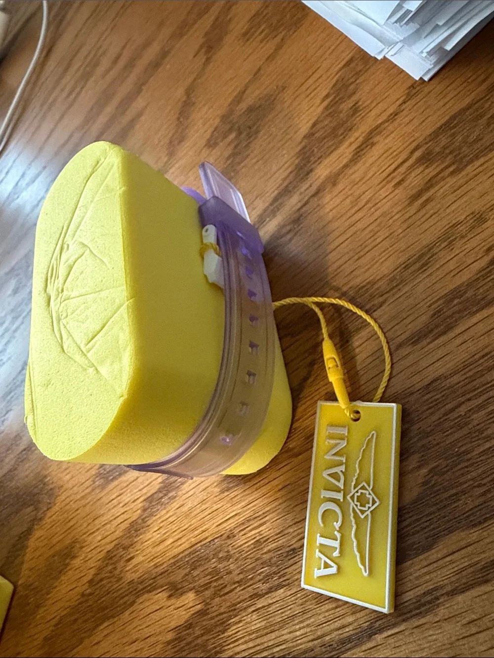 Invicta Women’s light purple Watch with White Dial and silicone band